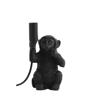 Monkey Matt Black Table Lamp