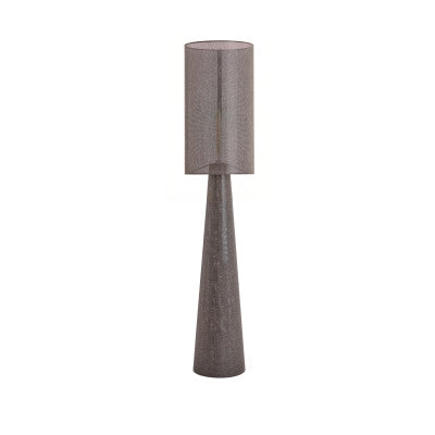 Micky Brown Linen Floor Lamp