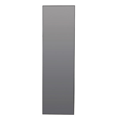 Zeneta Smoked Glass & Black Rectangular Full Length Leaner Mirror 170cm