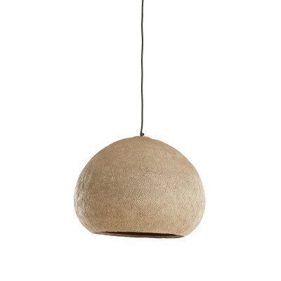 Celmiros Grey Papier Mâché Pendant Light 51cm