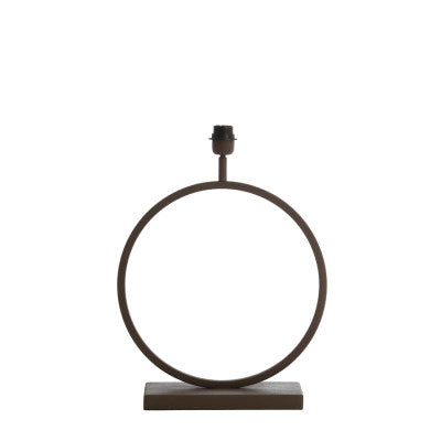 Liva Brown Metal Table Lamp Base 53cm