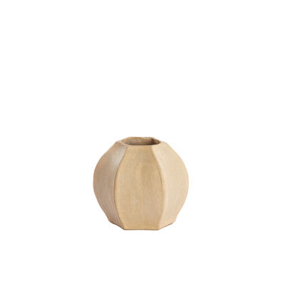 Melis Natural Papier Mâché Decorative Planter 21.5cm
