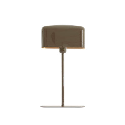 Elenie Gloss Dark Brown Metal Table Lamp 48cm