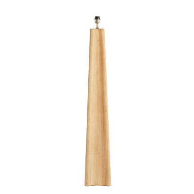 Navelli Matt Natural Wood Floor Lamp Base