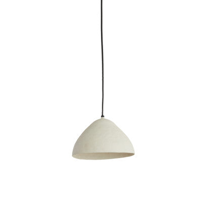 Elimo Matt Cream Metal Pendant Light 25cm