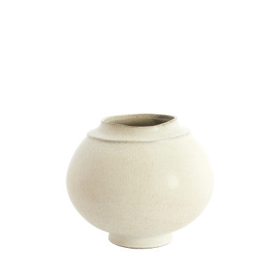 Lorea Matt Cream Ceramic Vase 25.5cm