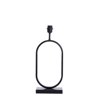 Jamiri Matt Black Metal Table Lamp Base 45cm