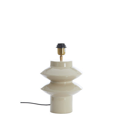 Petch Gloss Light Grey Metal Table Lamp Base 26cm