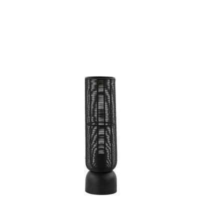 Lezuza Matt Black Metal Table Lamp 39.5cm