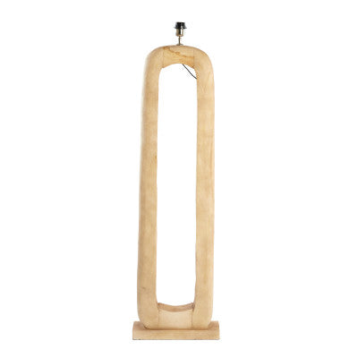 Kelafo Matt Natural Wood Floor Lamp Base