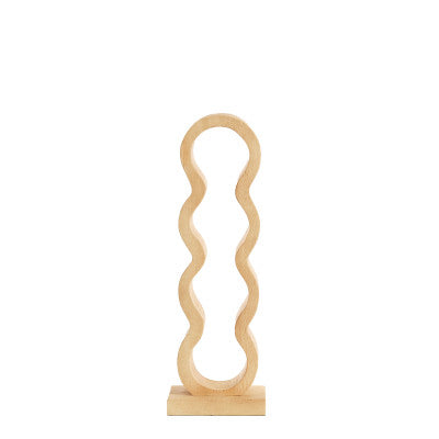 Edolo Matt Natural Wood 4 Bottle Wine Rack