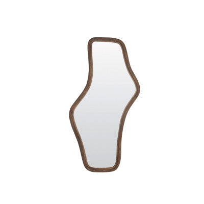 Celano Matt Dark Brown Wood Mirror 121cm
