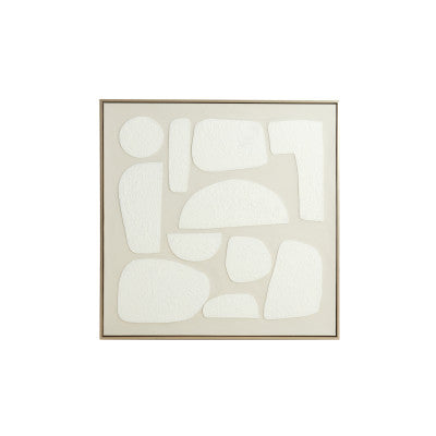 Nieves Sand & Cream Abstract Wall Art