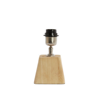 Kardan Matt Natural Wood Small Table Lamp Base 19cm