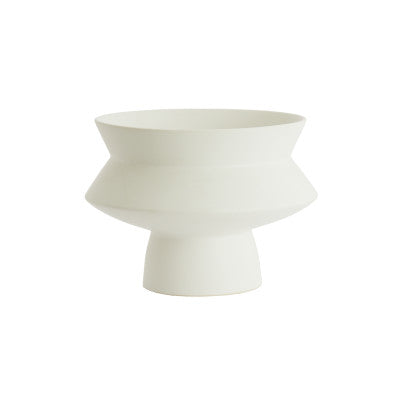 Vicento Matt White Ceramic Vase