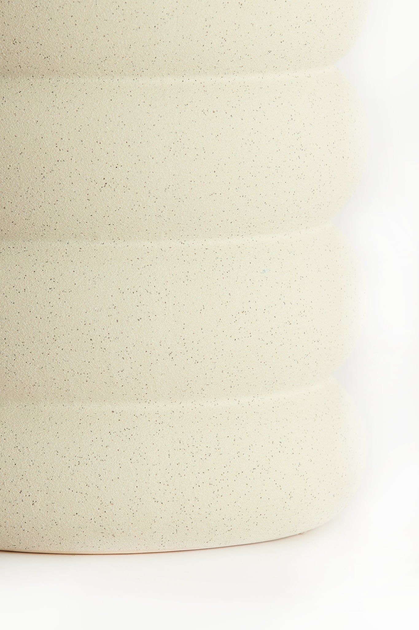 Triora Matt Cream Ceramic Vase 32.5cm