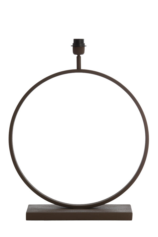 Liva Brown Metal Table Lamp Base 64cm