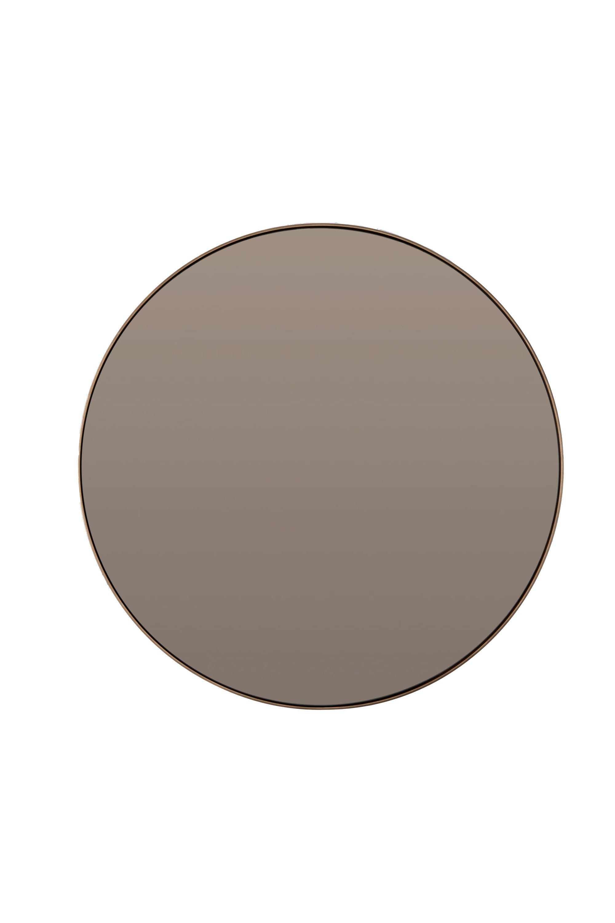 Espejo Brown Glass Round Wall Mirror 96cm