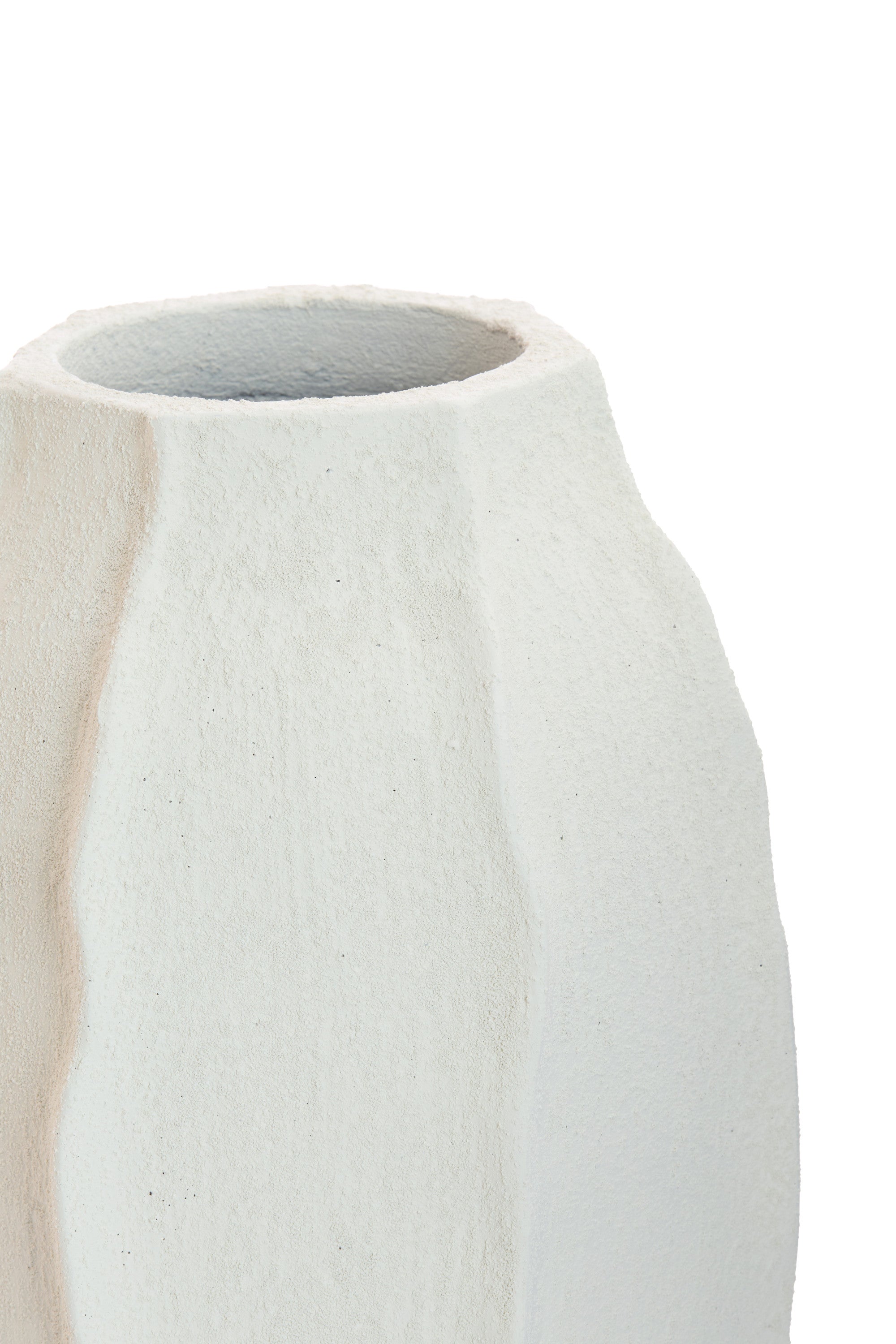 Saphira Matt White Vase 42cm