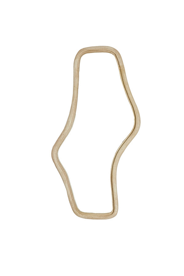 Celano Matt Natural Wood Wall Mirror 121cm
