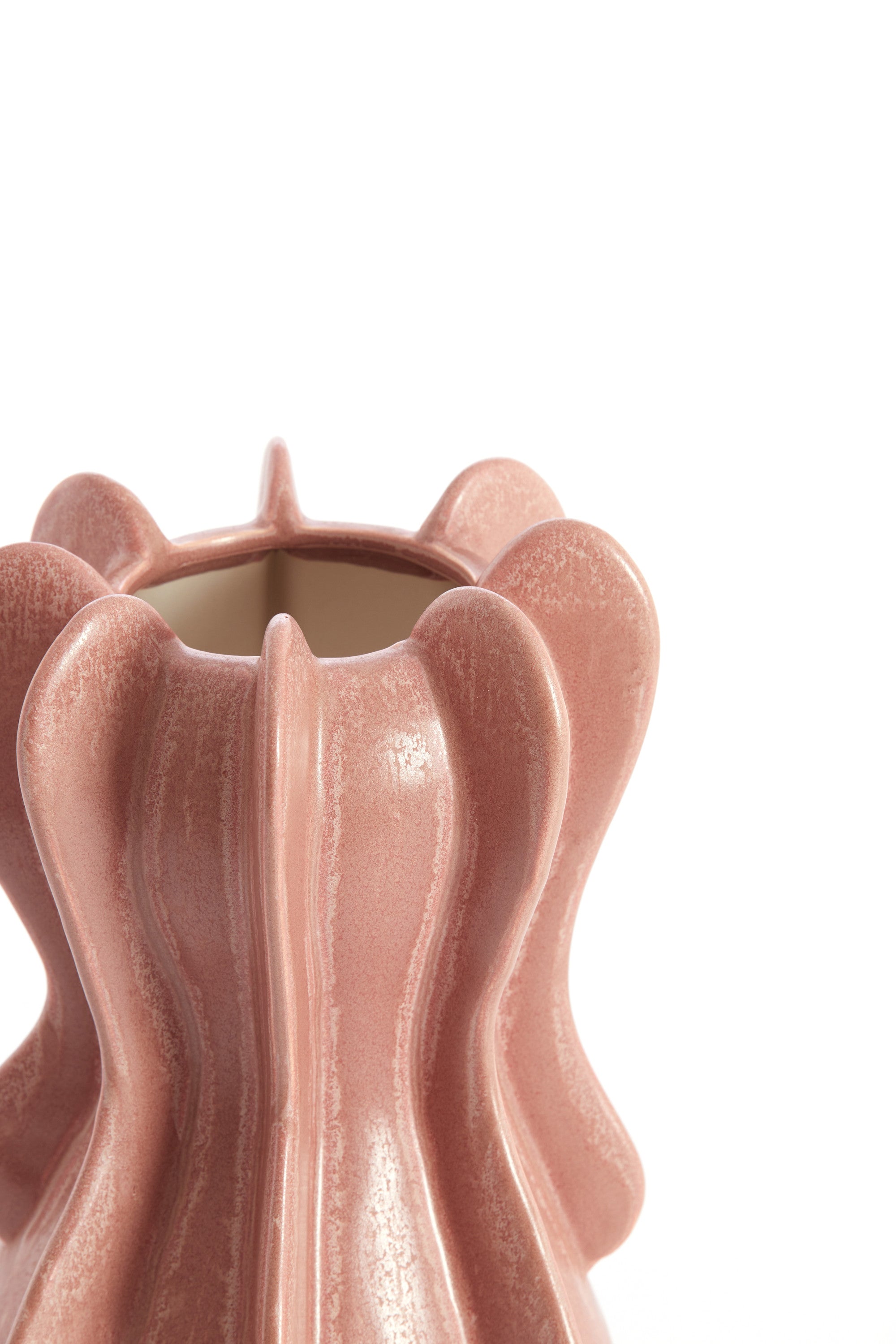 Magome Coral/Red Ceramic Vase 27cm