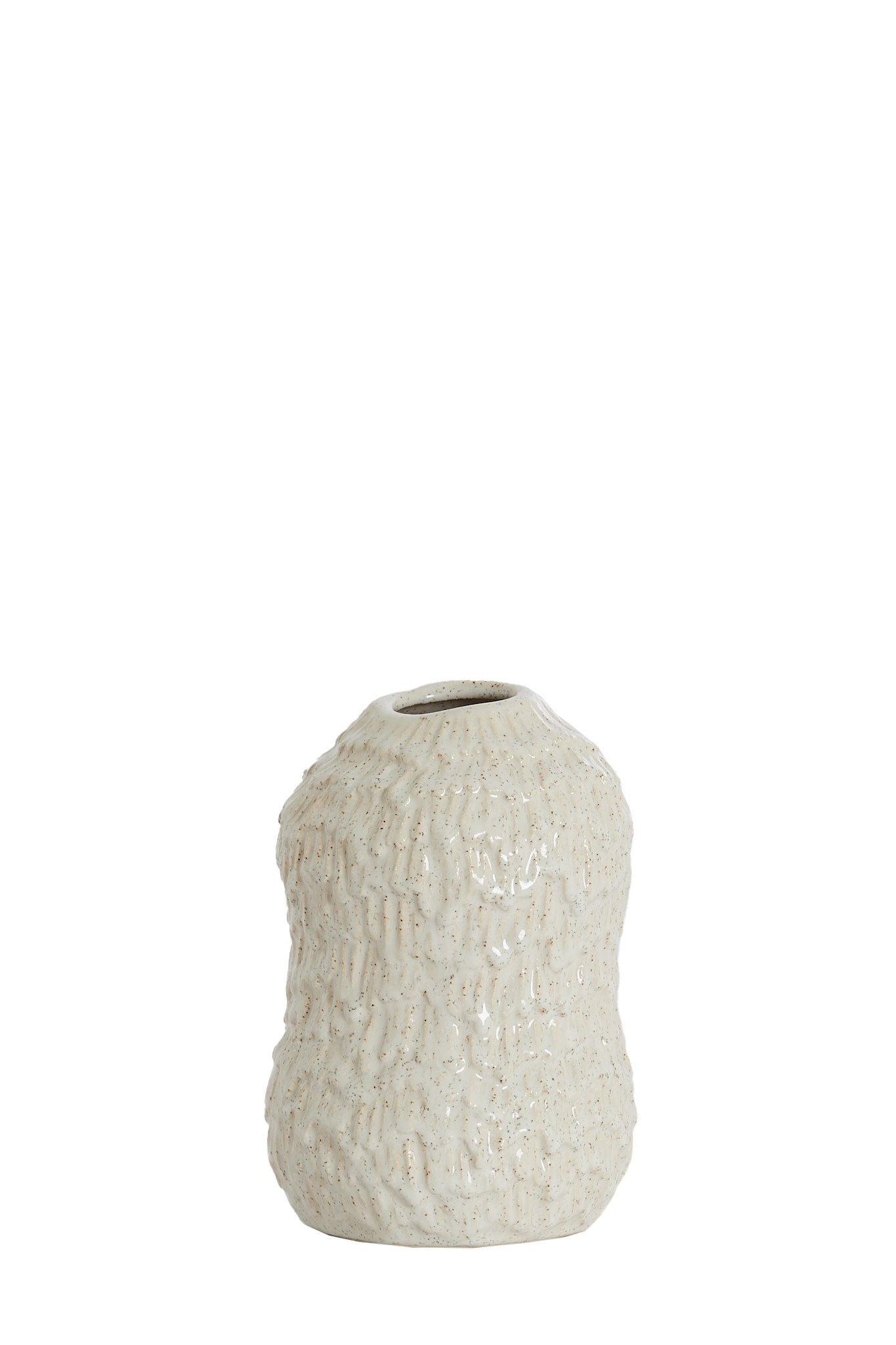 Asola Cream Ceramic Vase 20.5cm