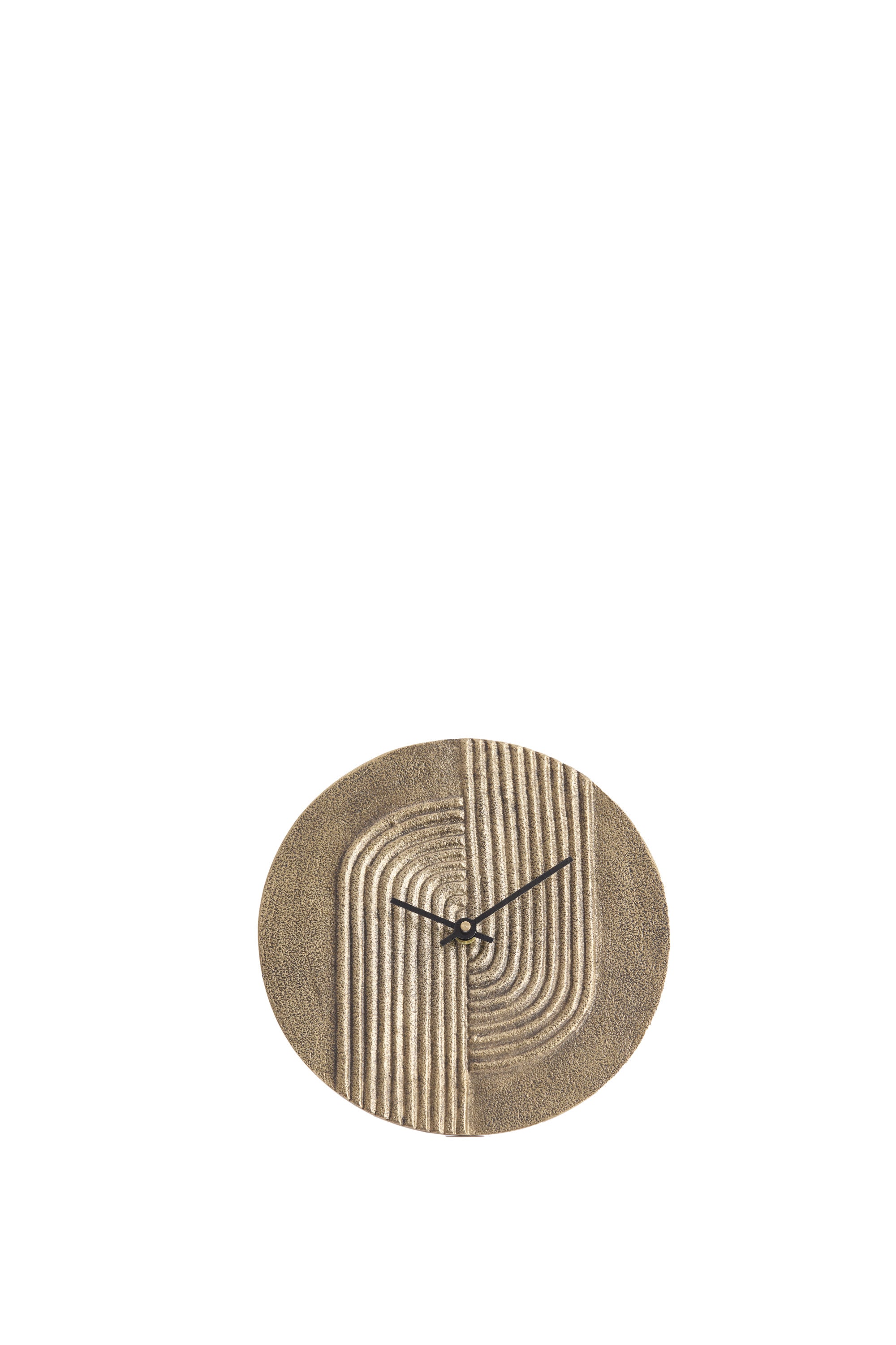 Gwenna Antique Bronze Metal Table Clock 15cm