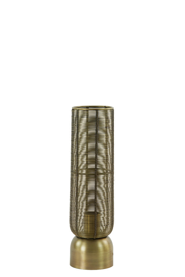 Lezuza Antique Bronze Metal Table Lamp 39.5cm