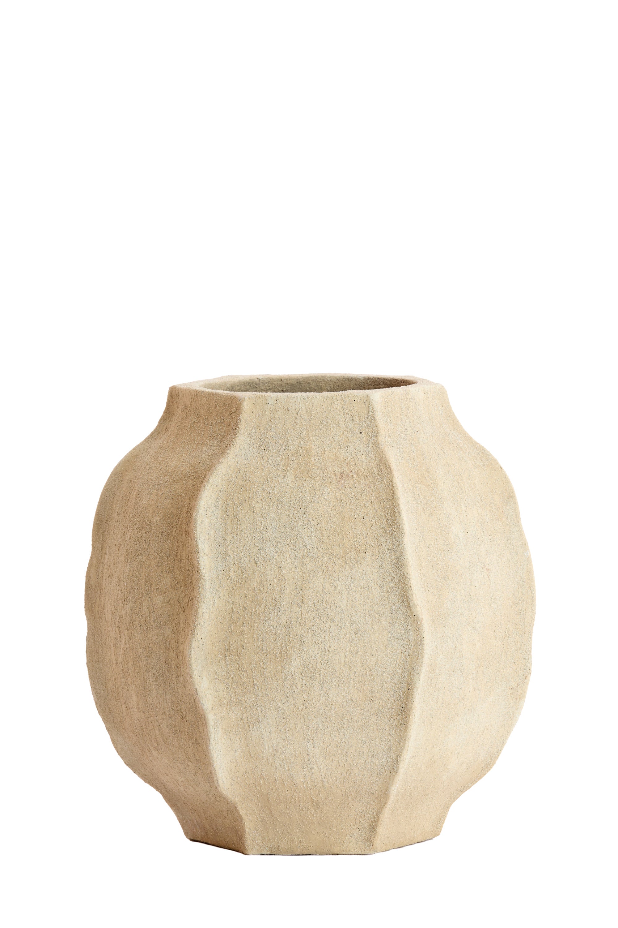 Saphira Matt Sand Vase 40.5cm