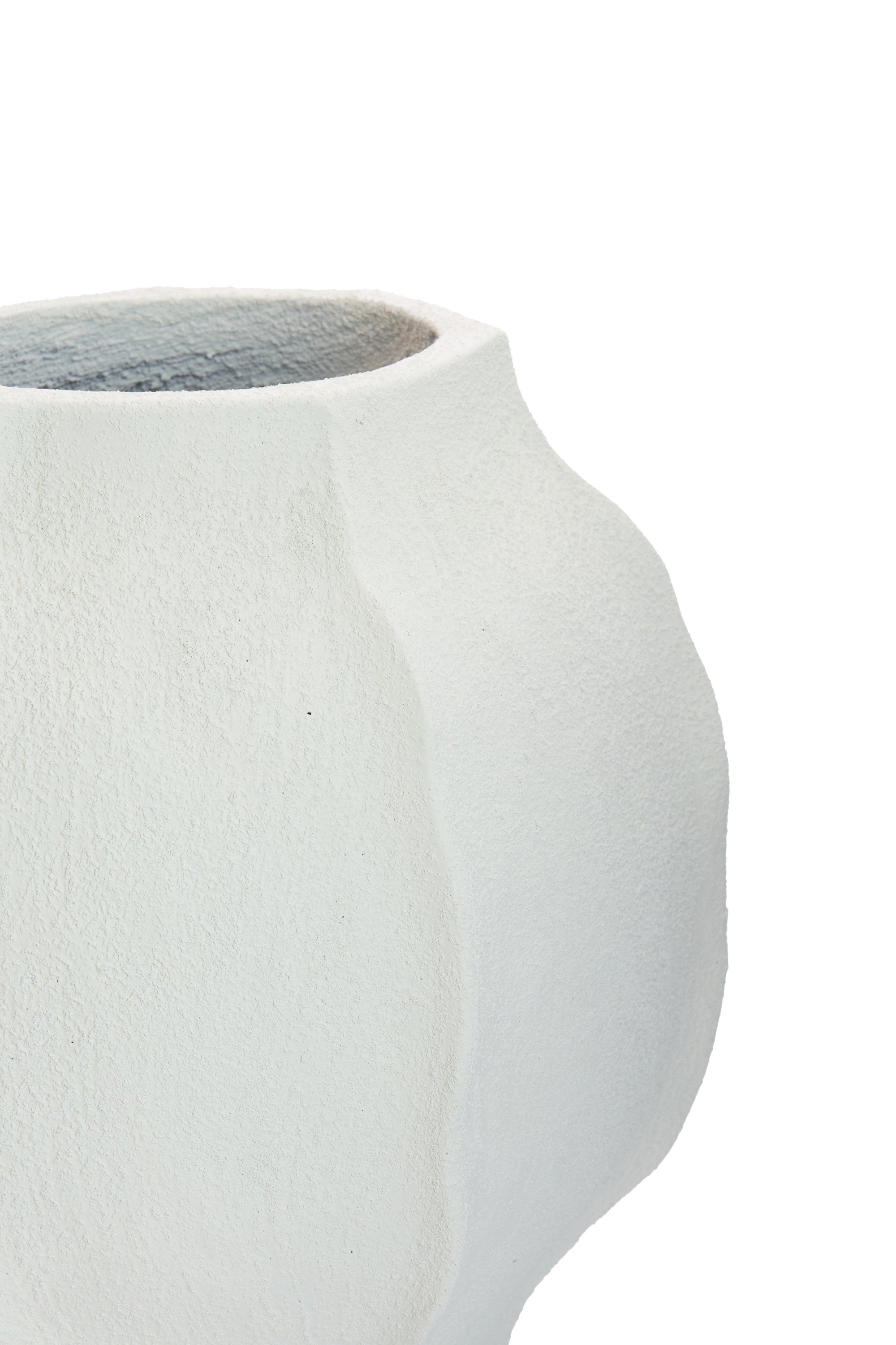 Saphira Matt White Vase 40.5cm