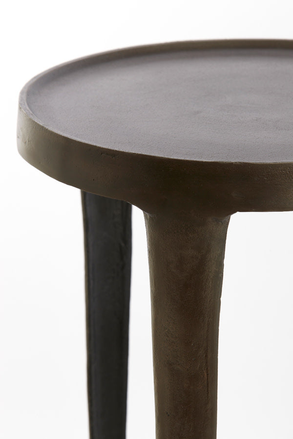 Tobias Set of 2 Dark Brown Metal Plinths
