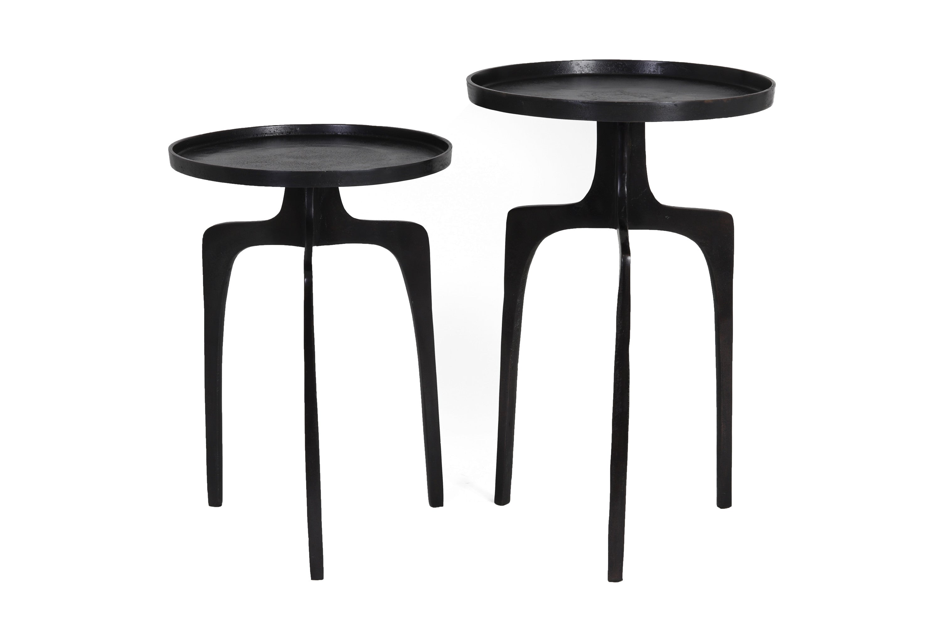 Pano Set of 2 Dark Bronze Side Tables
