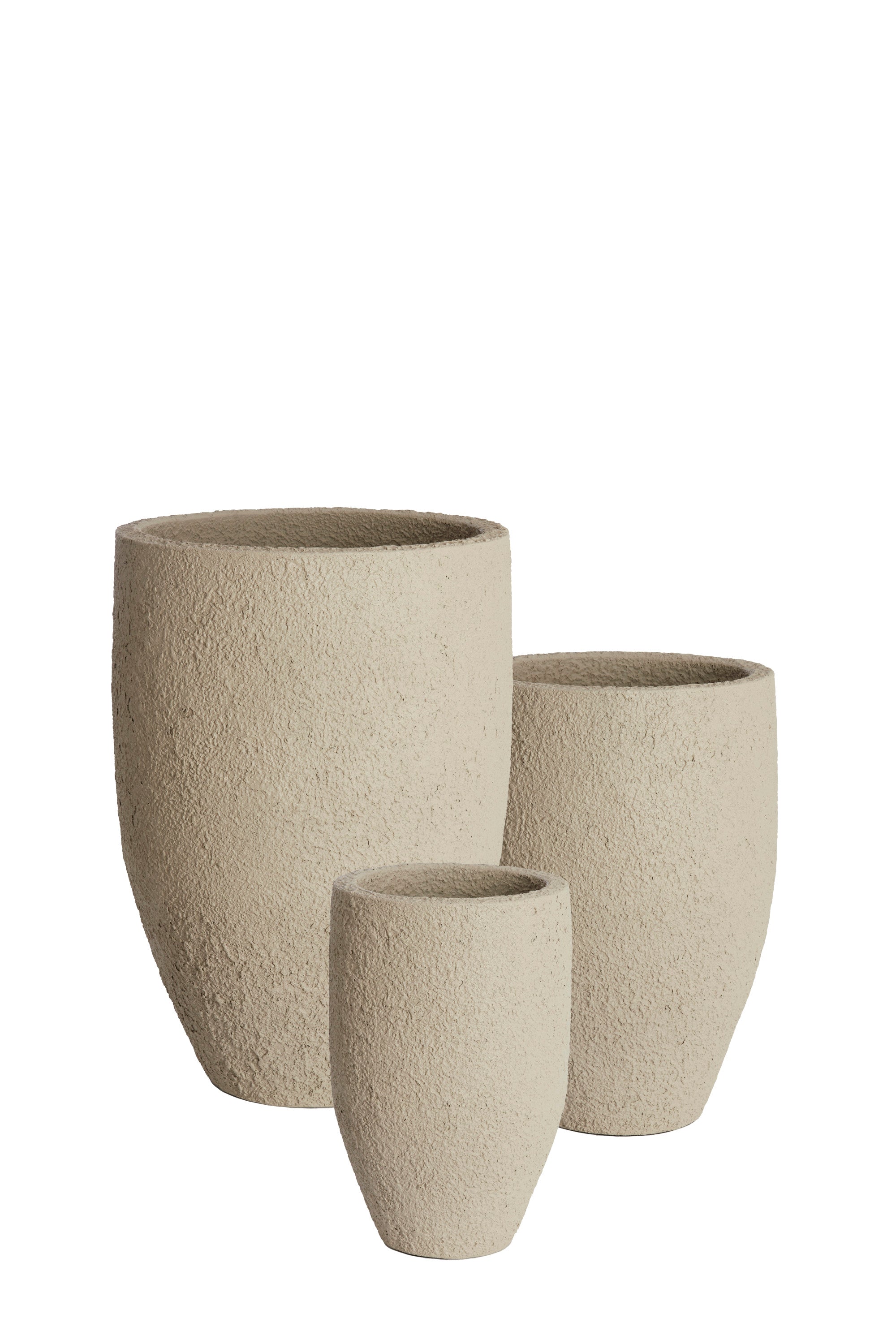Sirolo Set of 3 Sand Metal Decorative Planters