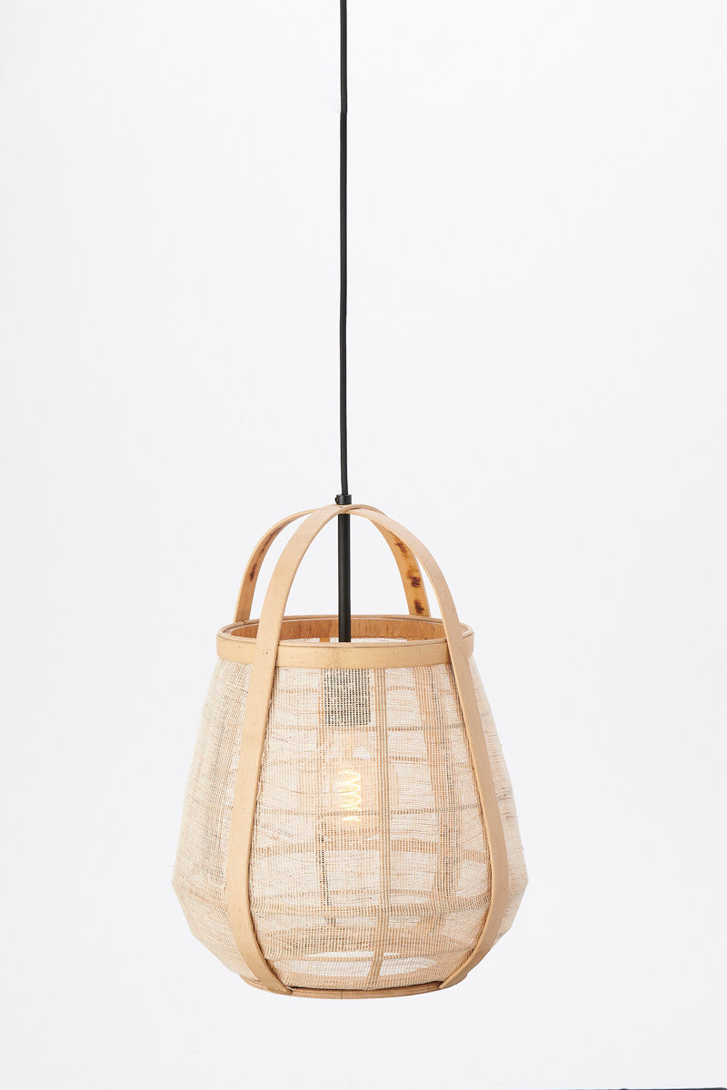 Jacinto Natural Bamboo Pendant Light 32cm