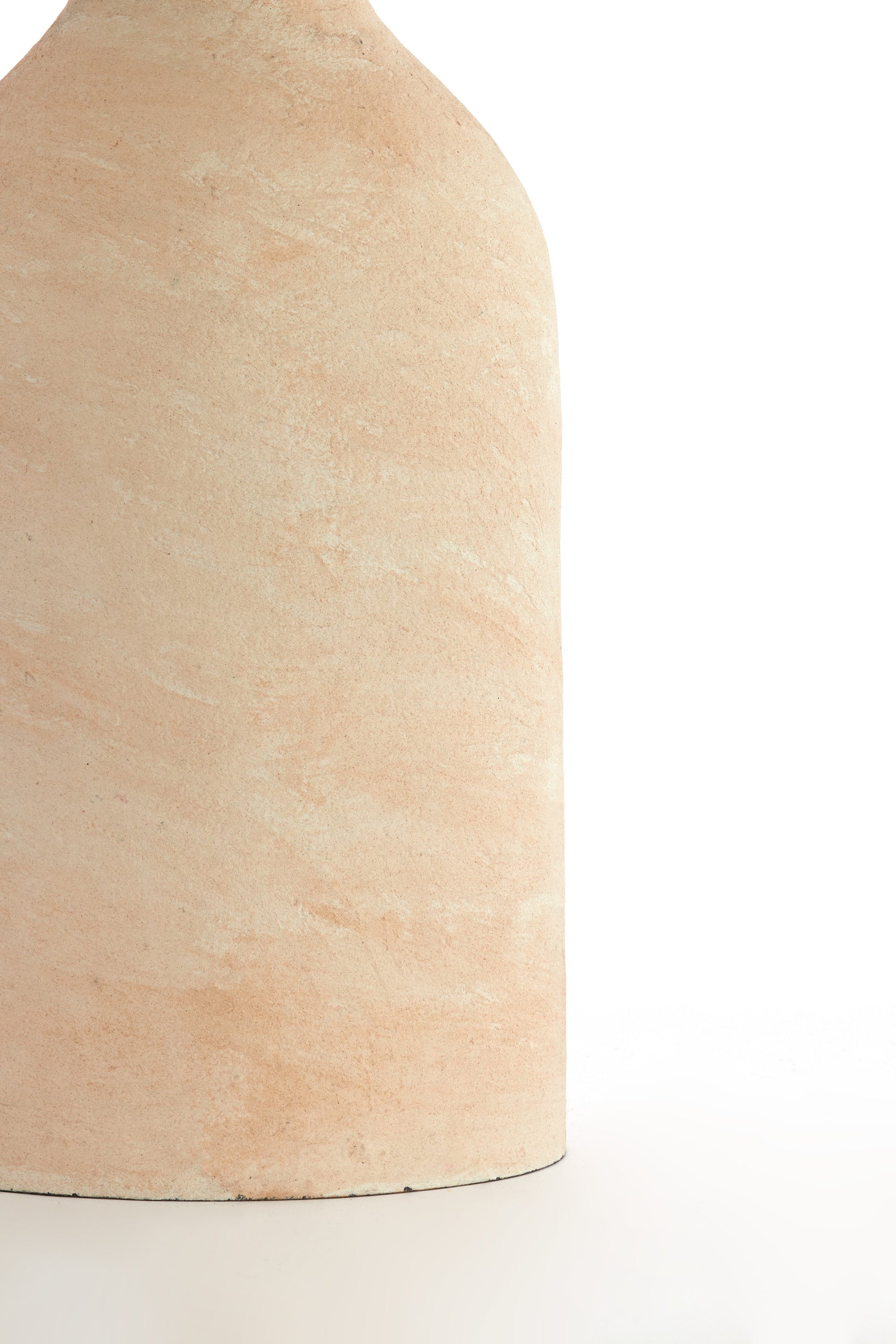 Murla Beige Papier Mâché Round Side Table