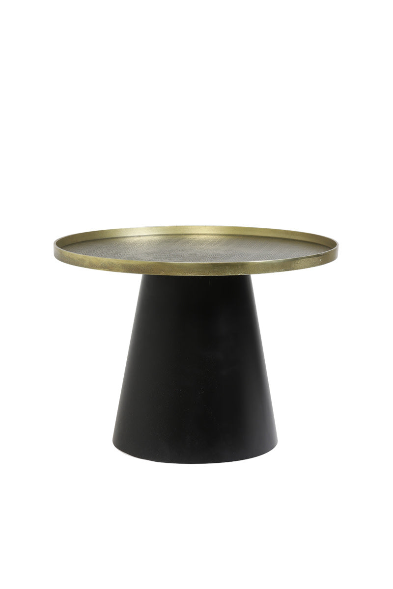 Popeta Antique Bronze & Black Coffee Table