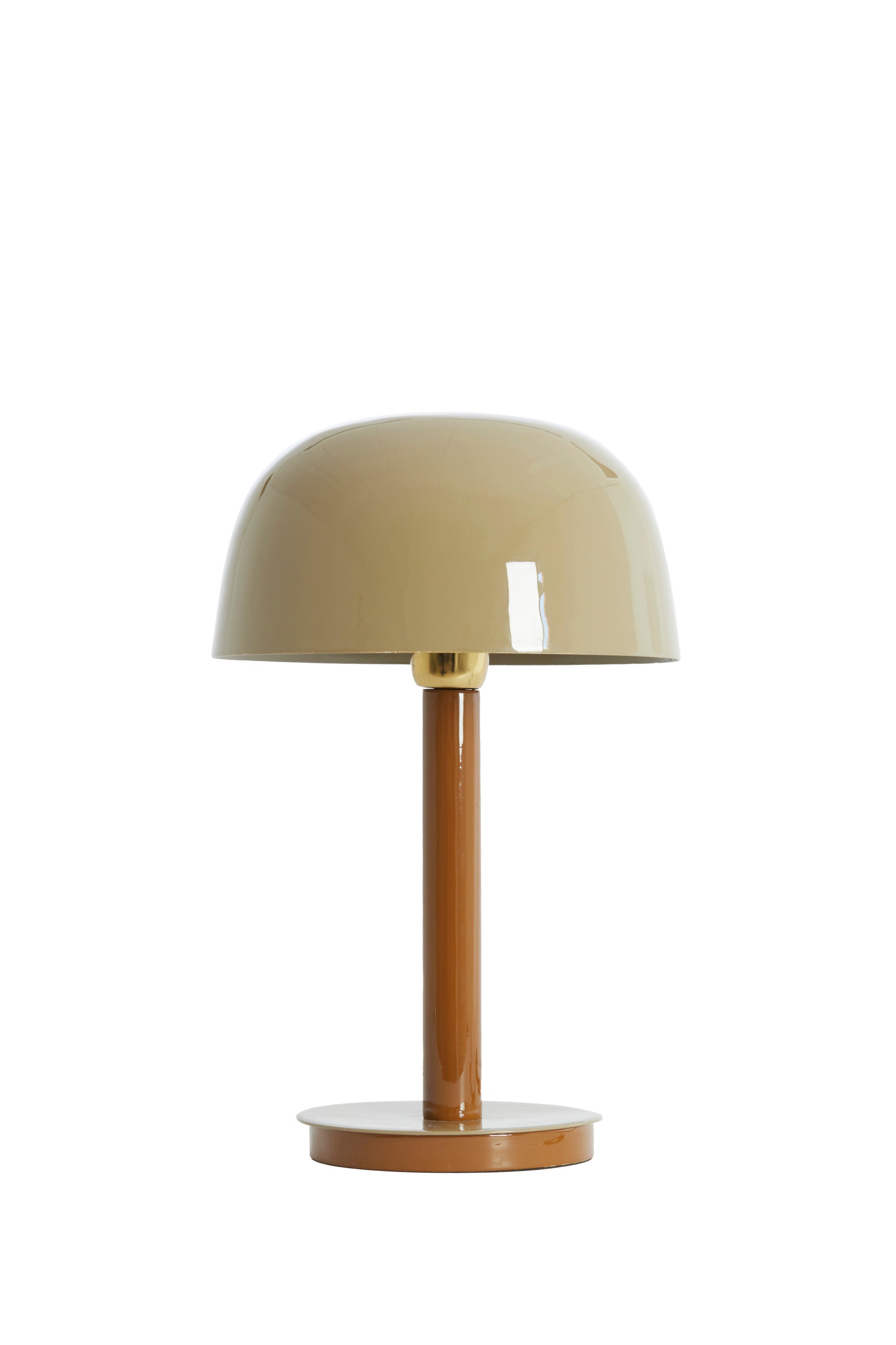 Marivet Sand & Brown Metal Table Lamp 37cm