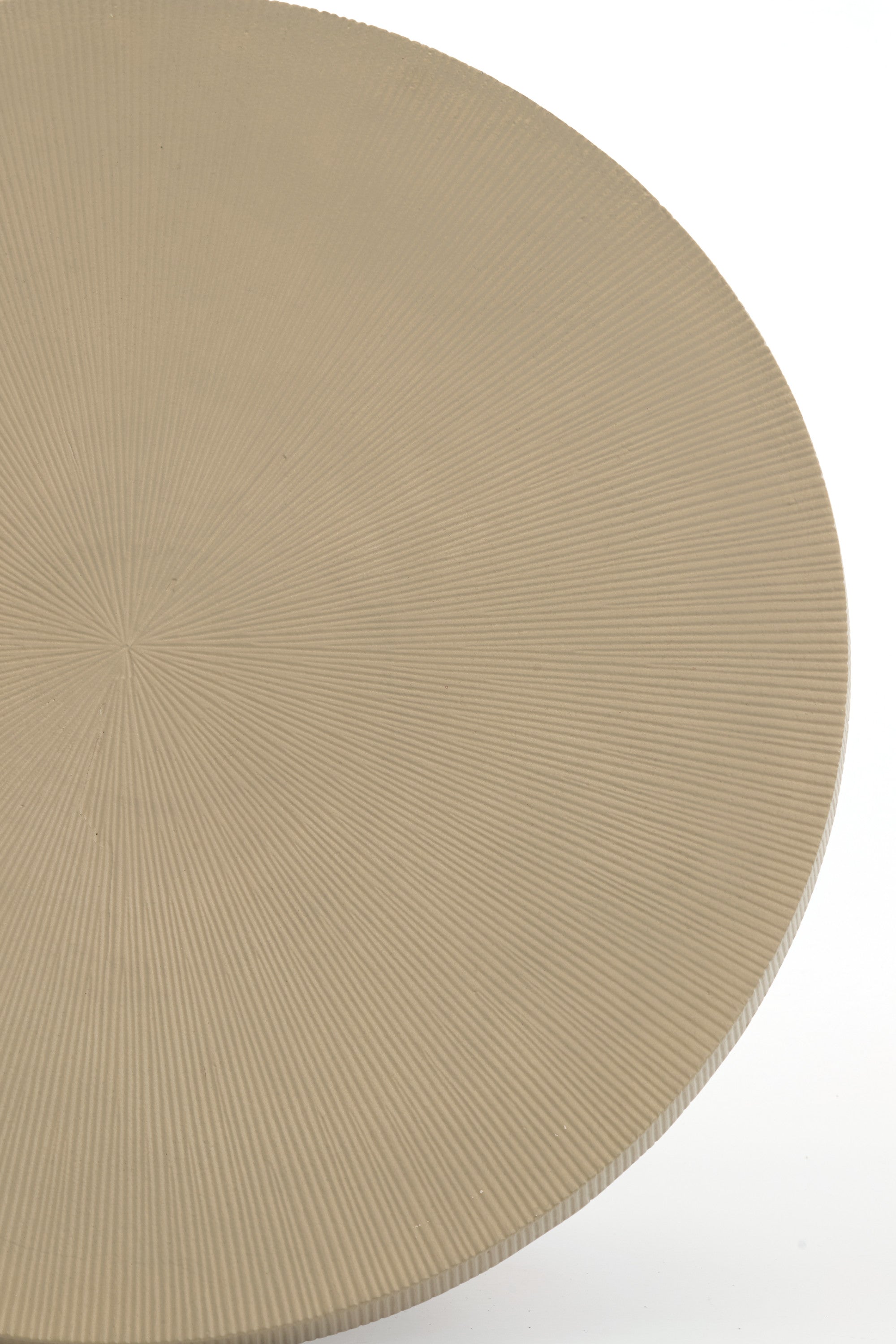 Tigran Matt Sand Metal Round Coffee Table 59cm