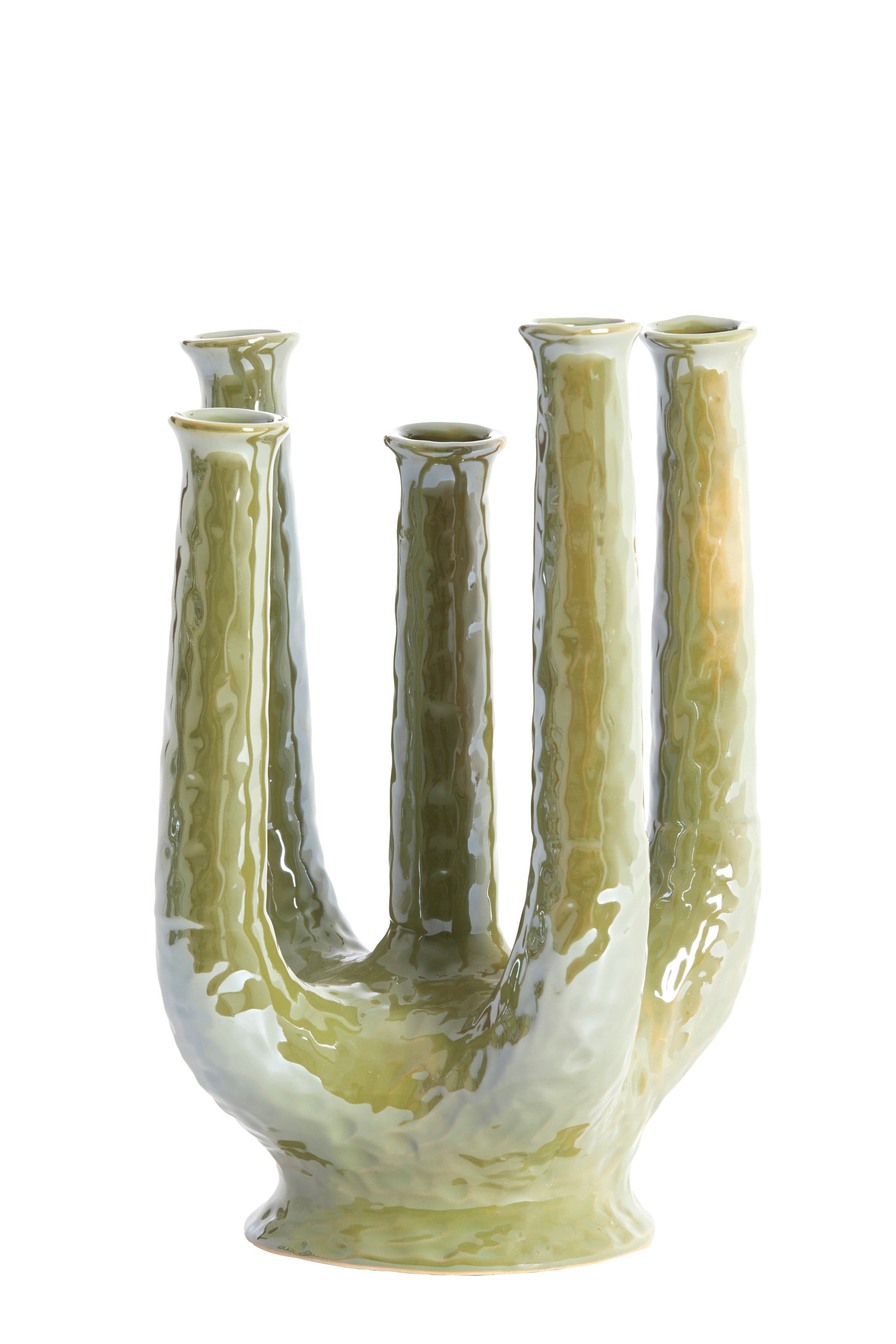 Leonjo Oil Light Green Ceramic Vase 36cm