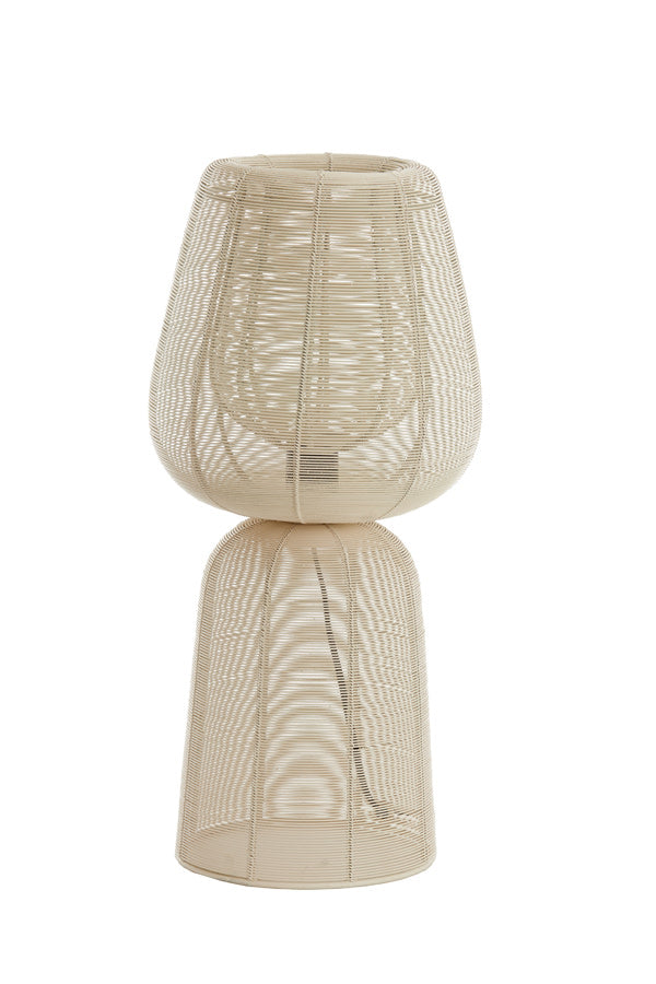 Aboso Cream Metal Table Lamp 54cm