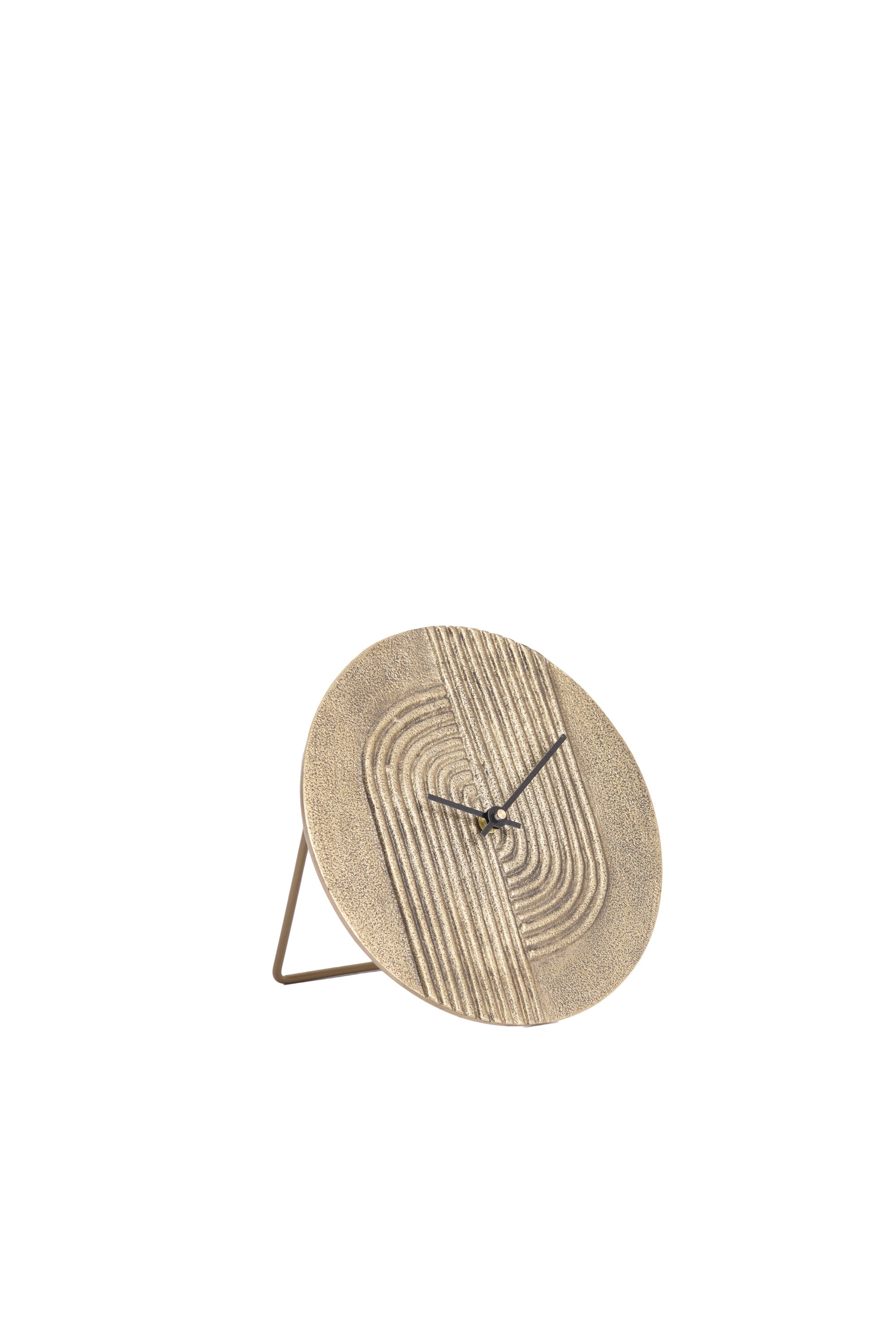 Gwenna Antique Bronze Metal Table Clock 15cm