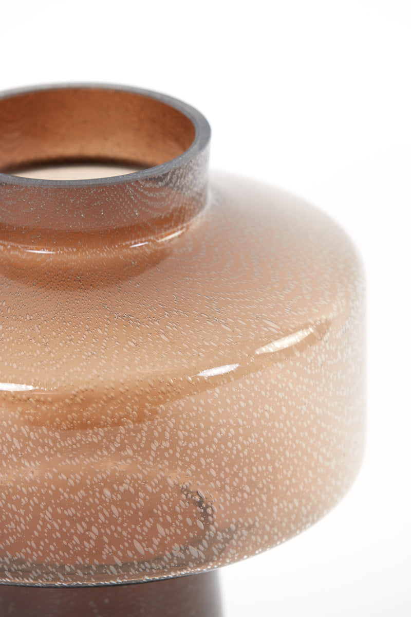 Trasmon Brown Glass Vase