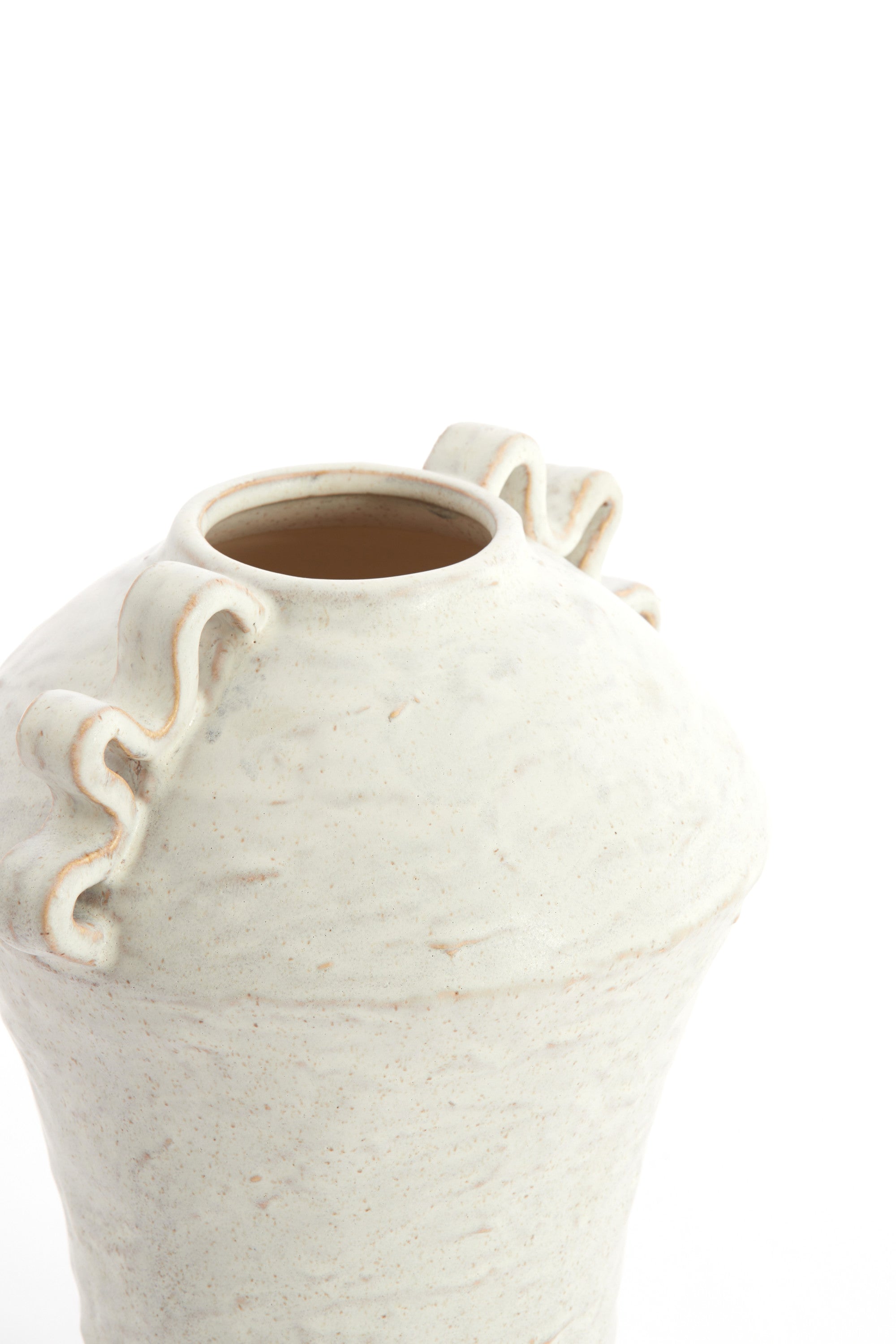 Volca Cream Ceramic Vase 28cm