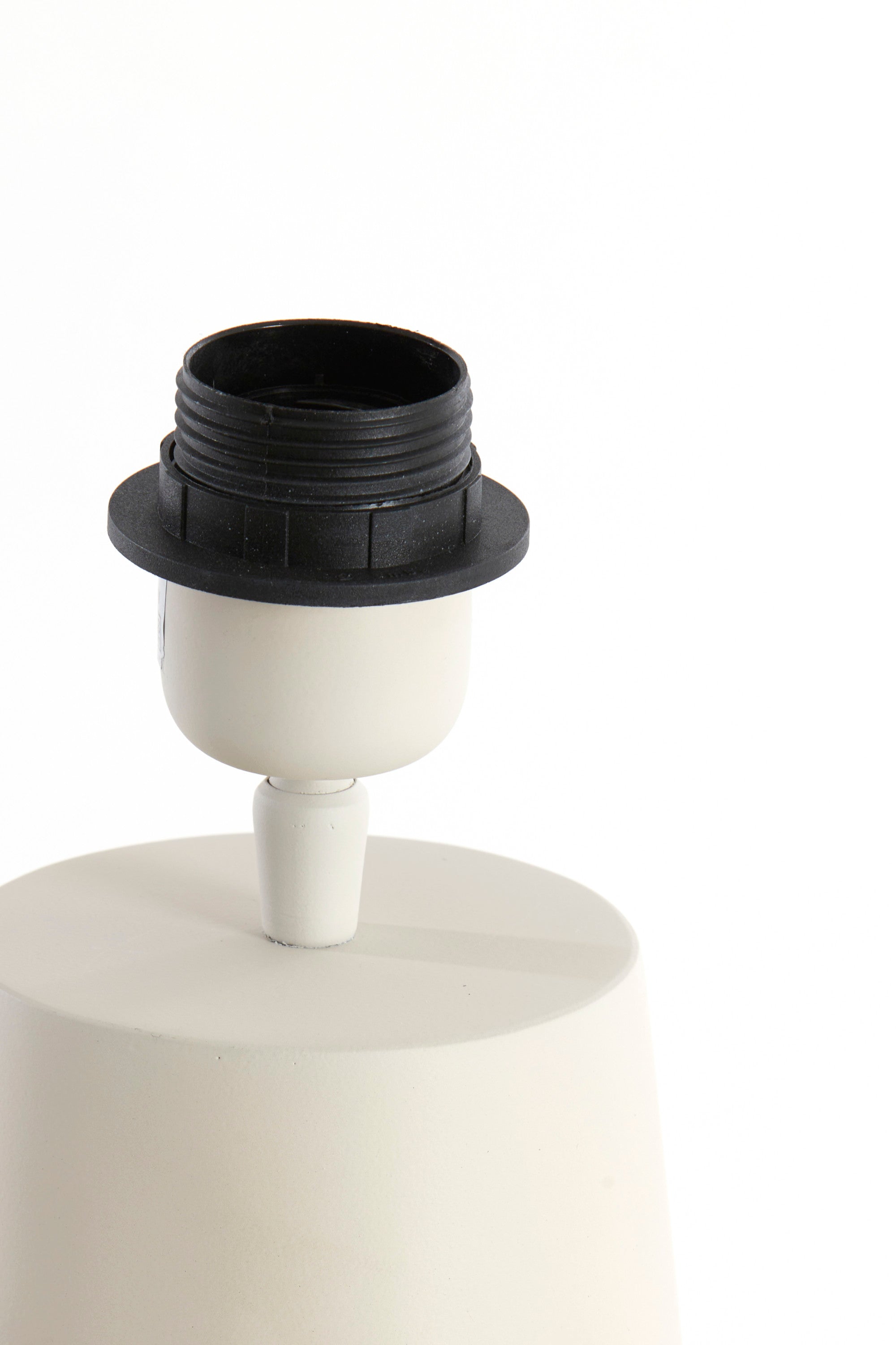 Yelos Matt Cream Metal Table Lamp Base 35cm