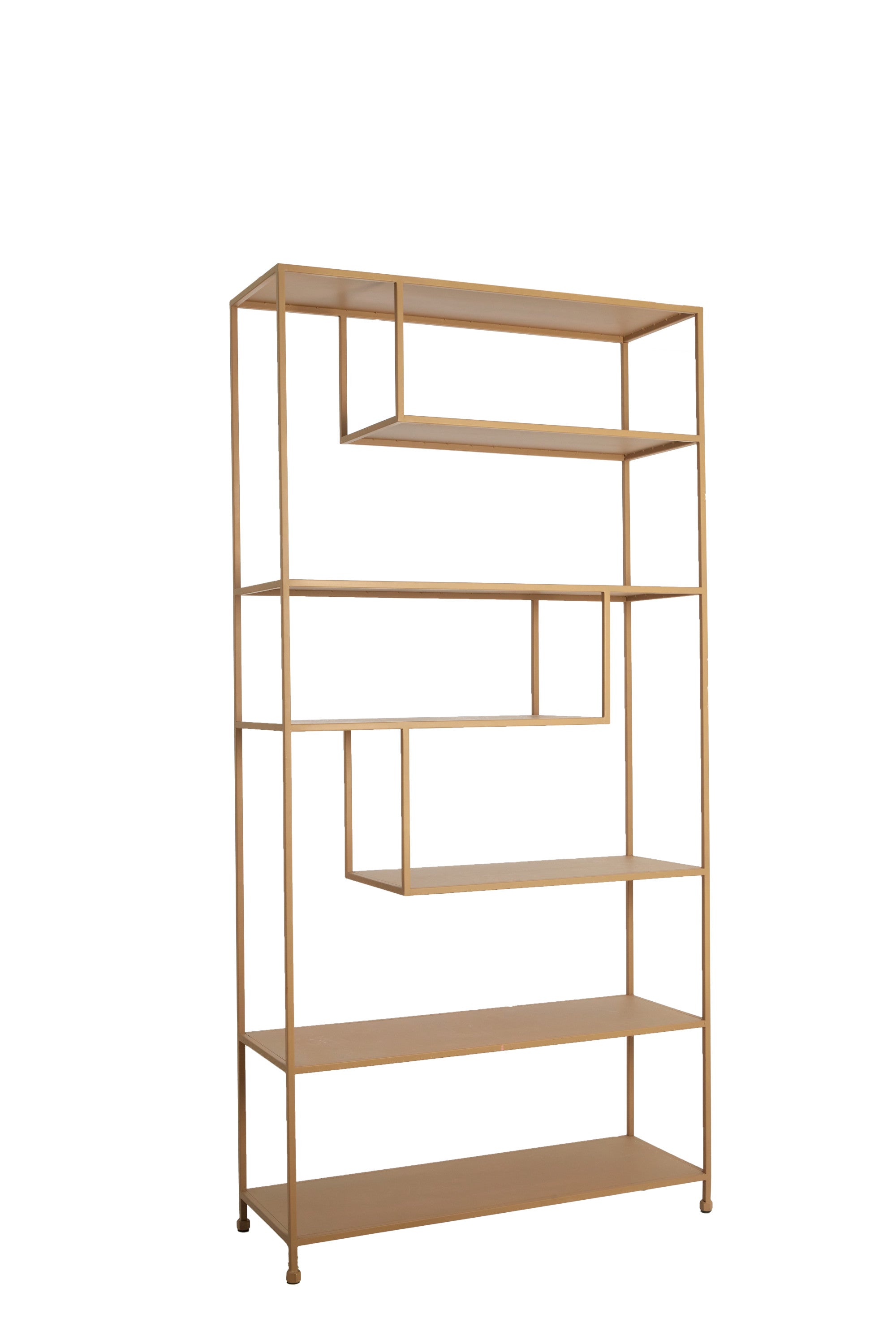 Ylaya Beige Metal Open Display Unit