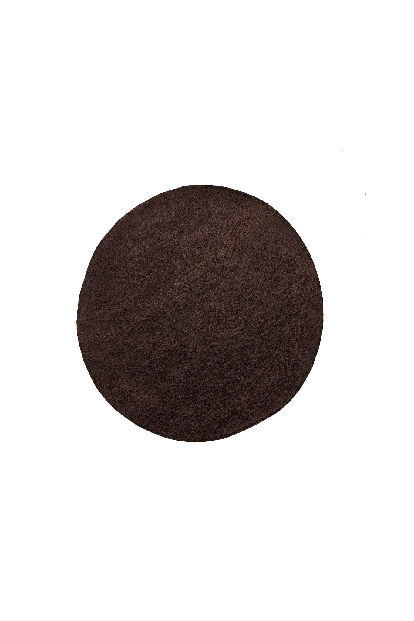 Arcola Dark Brown Round Rug 180cm