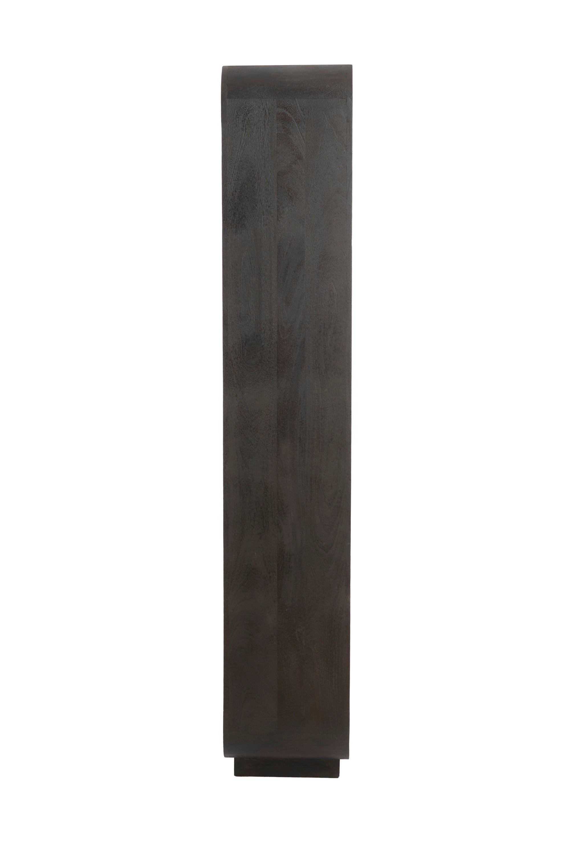Dane Matt Dark Russet Wood Narrow Open Display Unit 200cm