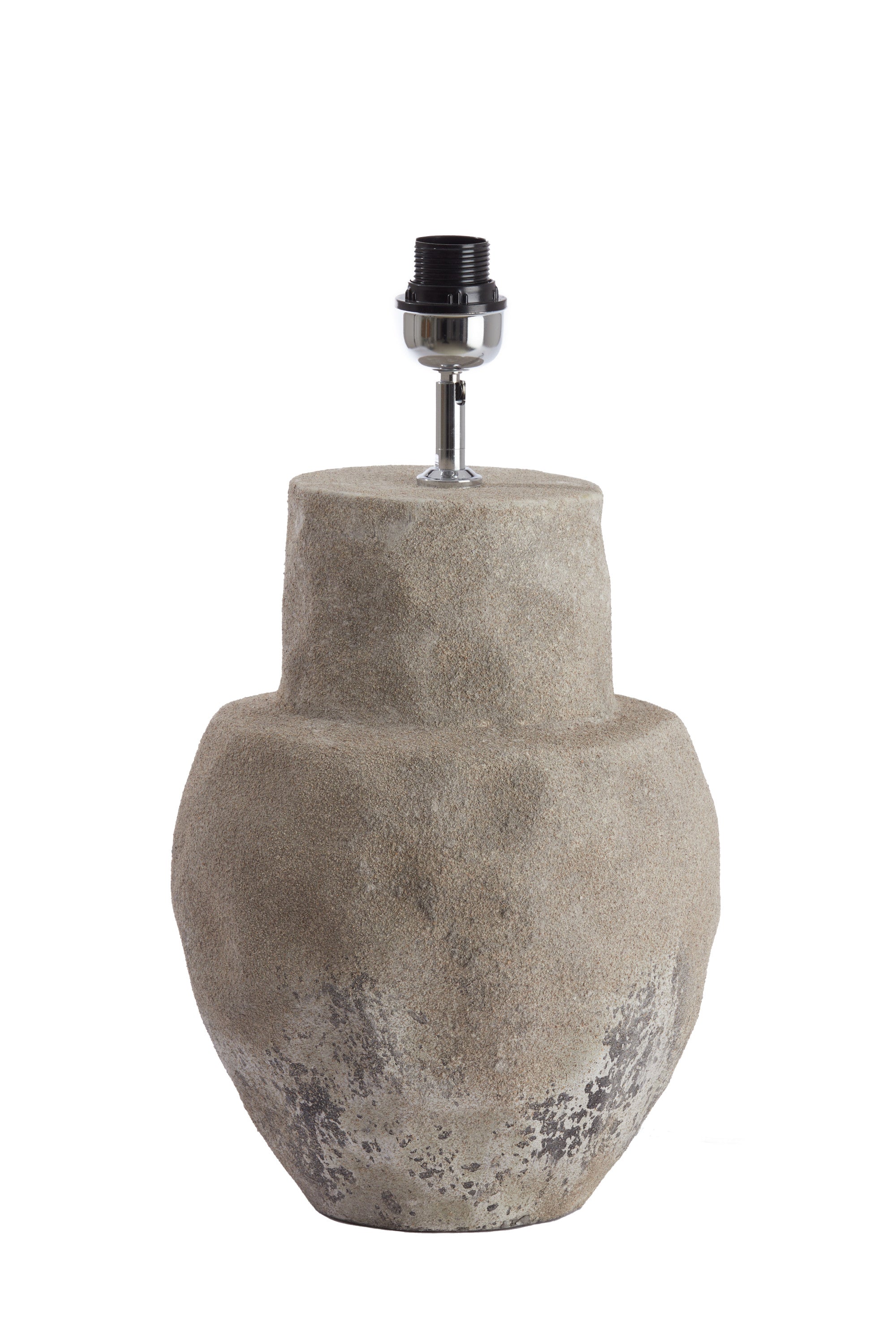 Lezama Raw Vintage Grey Ceramic Table Lamp Base
