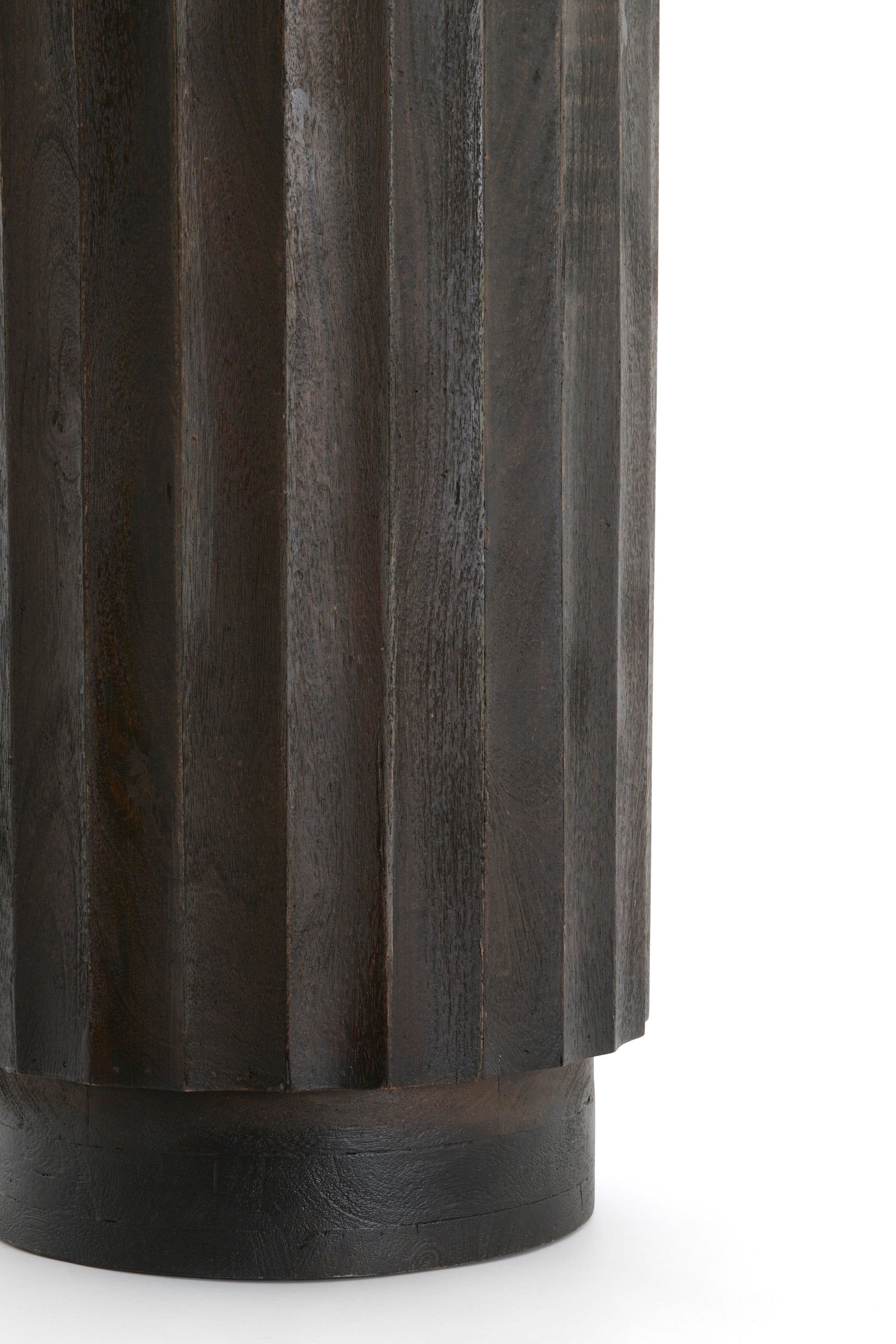Ellena Matt Dark Russet Wood Plinth 100cm