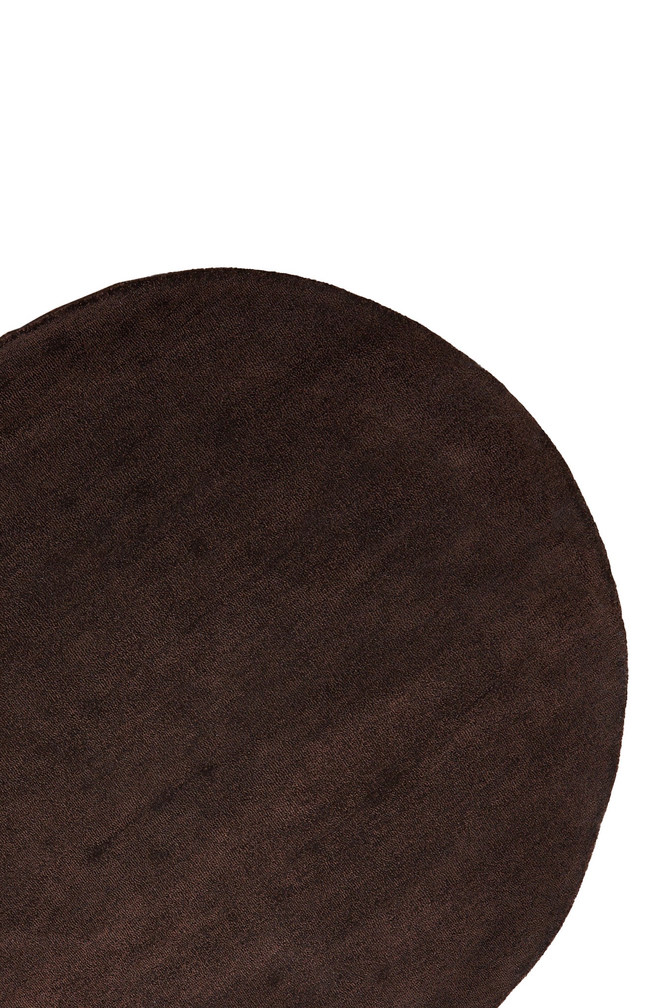 Arcola Dark Brown Round Rug 180cm